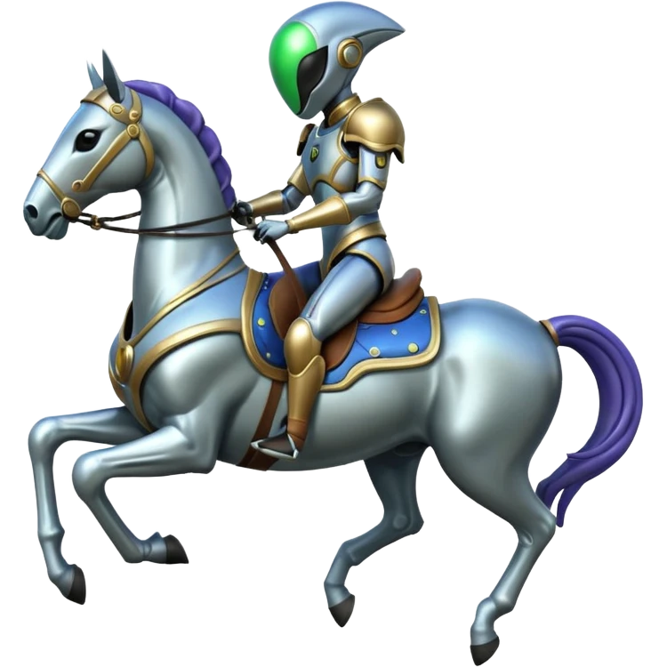 Alien on horse emoji