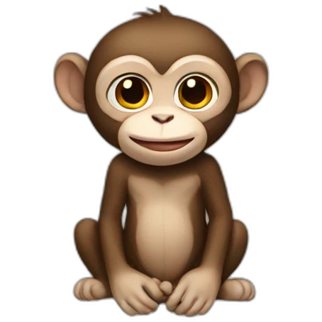 Monkey angel emoji