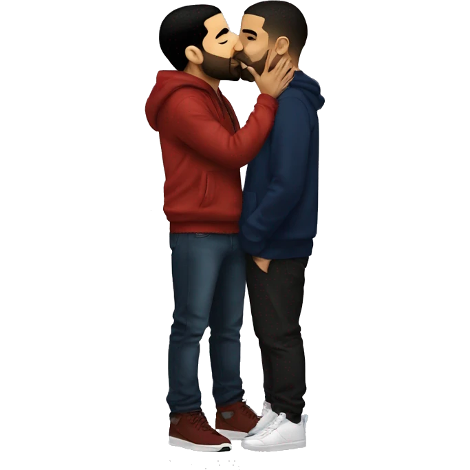 drake kissing drake emoji