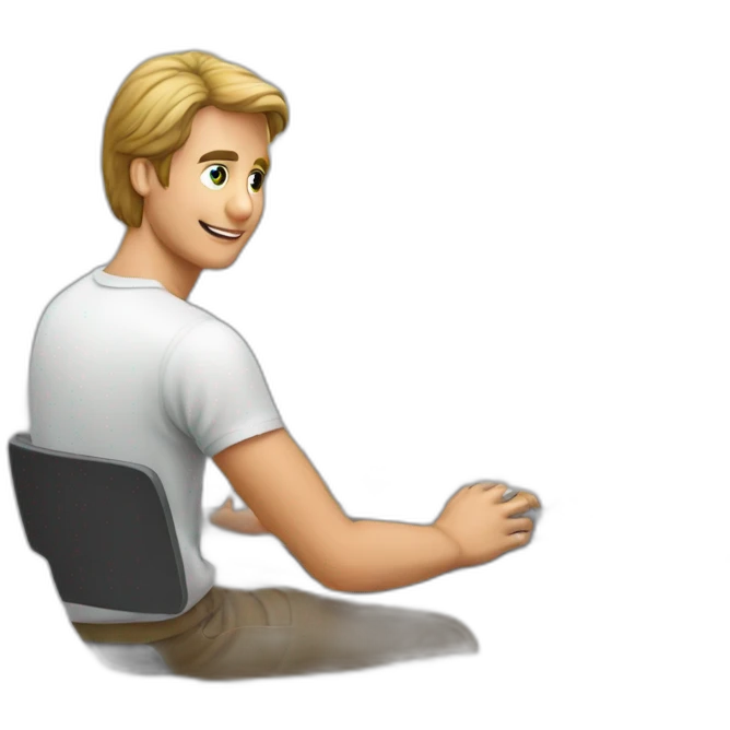 Uoutuber fixing an Apple II computer emoji