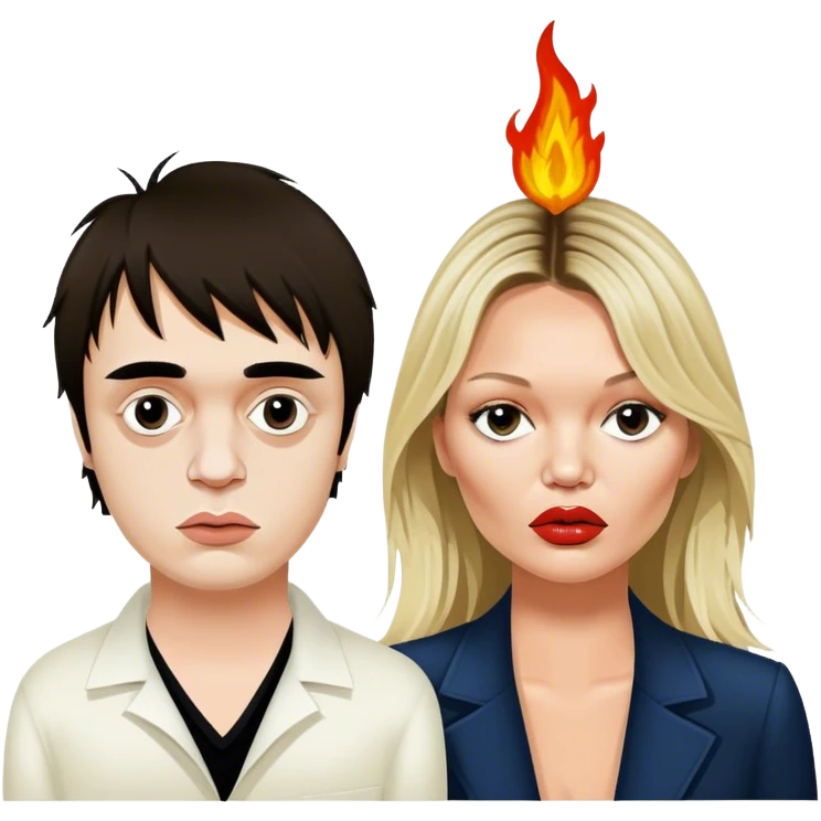 pete doherty on drugs with kate moss emoji