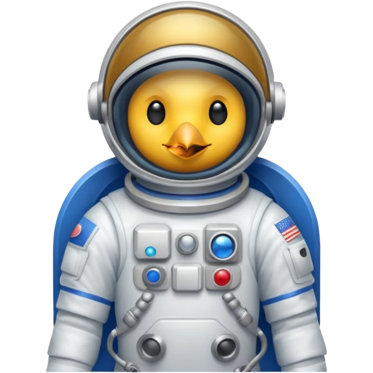 bird with astronaut suit emoji