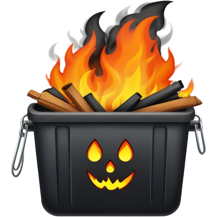 Trash fire emoji