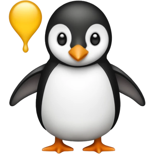 Maak een pinguïn die blij is emoji