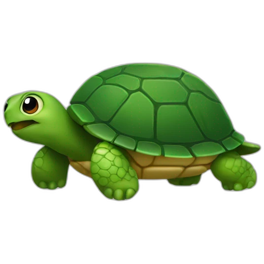 A turtle chains emoji