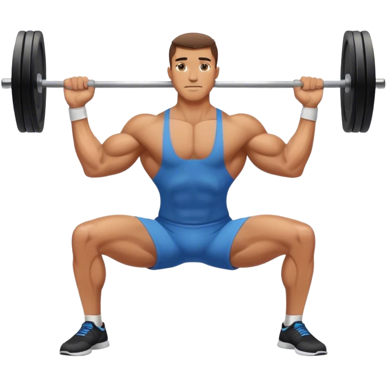 side-view man weighted glute-bridges emoji