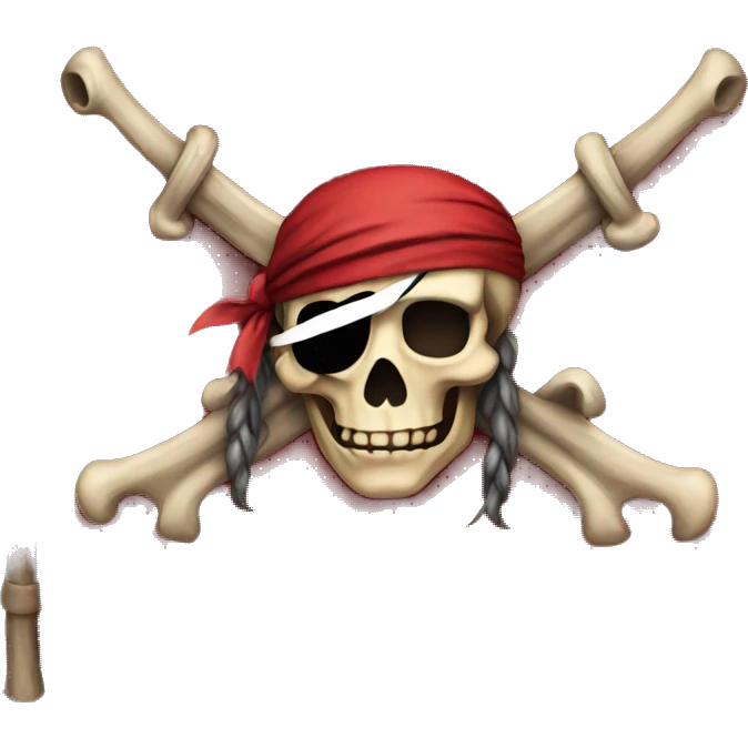Red pirate flag emoji