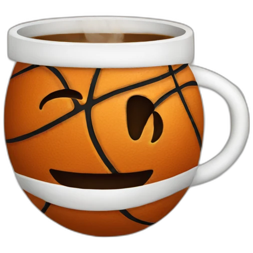 basketball coffee emoji