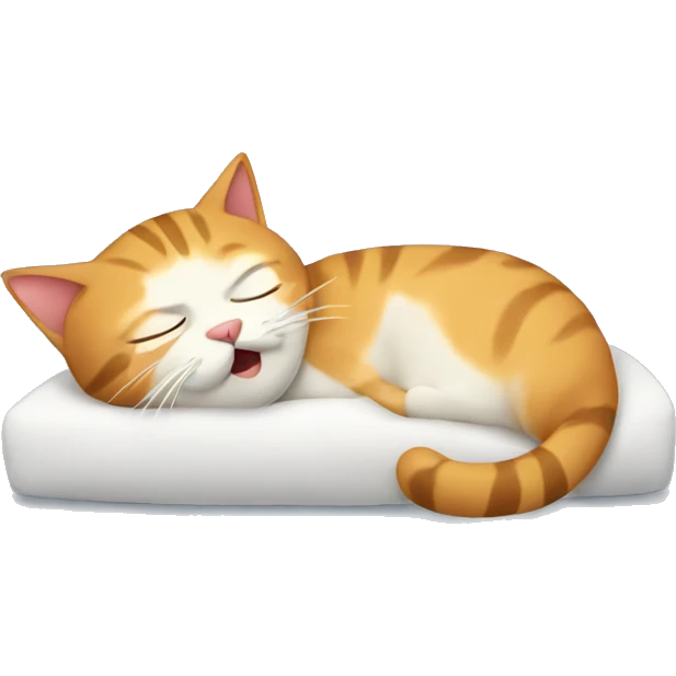 cat snoring emoji