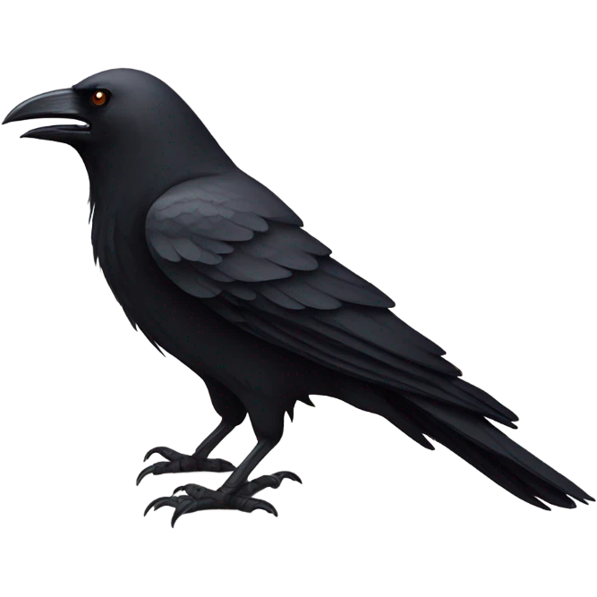 crow with knife emoji