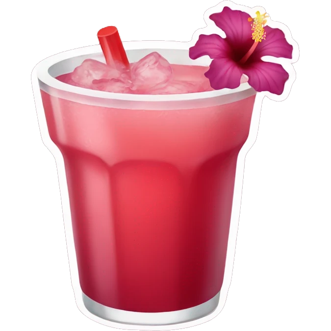 Hibiscus drink  emoji