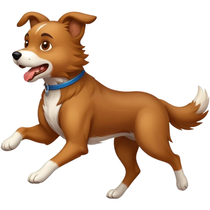 fast running dog emoji