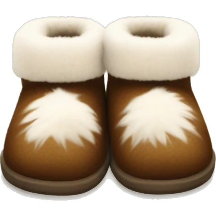 fuzzy ugg slippers  emoji