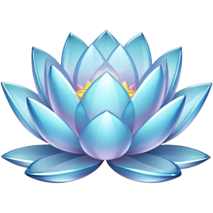 clear crystal lotus emoji