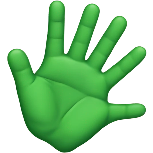 Green male fingers  emoji