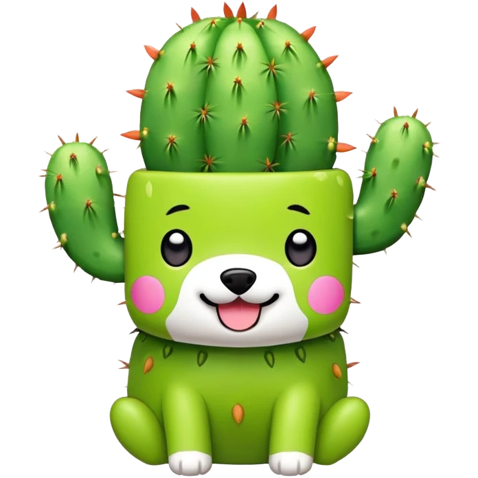 toki doki cactus dog emoji