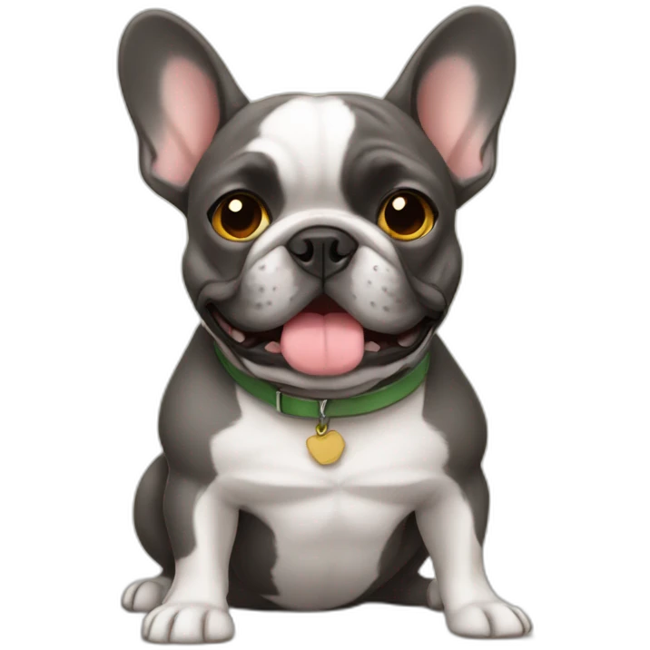 French bulldog teacher emoji