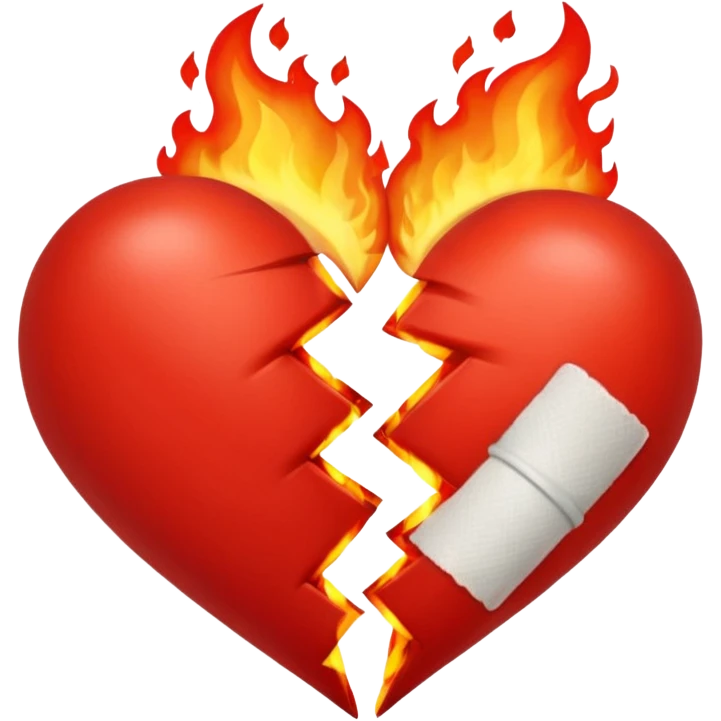 ❤️‍🩹+❤️‍🔥 emoji