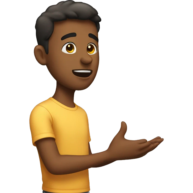 Guy asking girl out emoji