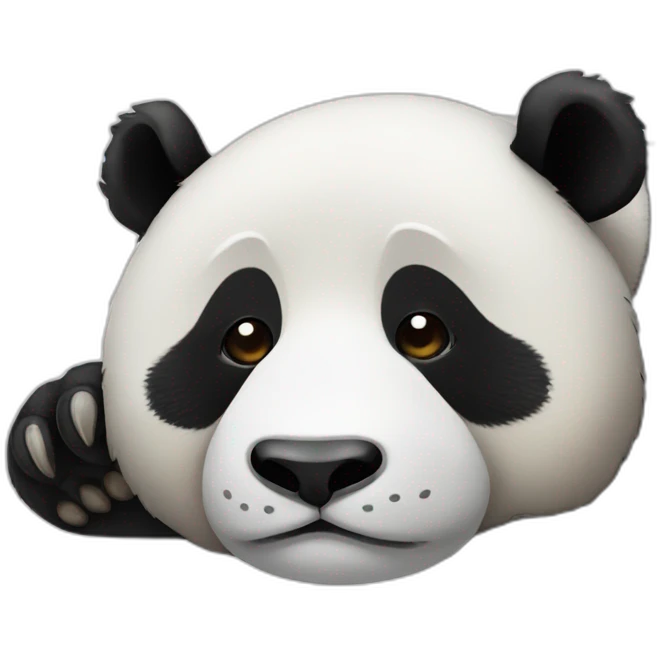 A sleepy panda  emoji