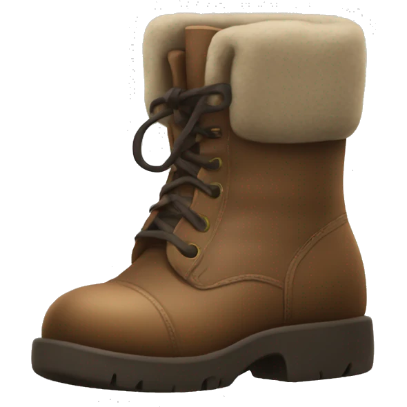 Puffy oversized chunky boots emoji