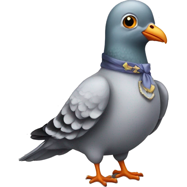 pigeon in costume emoji