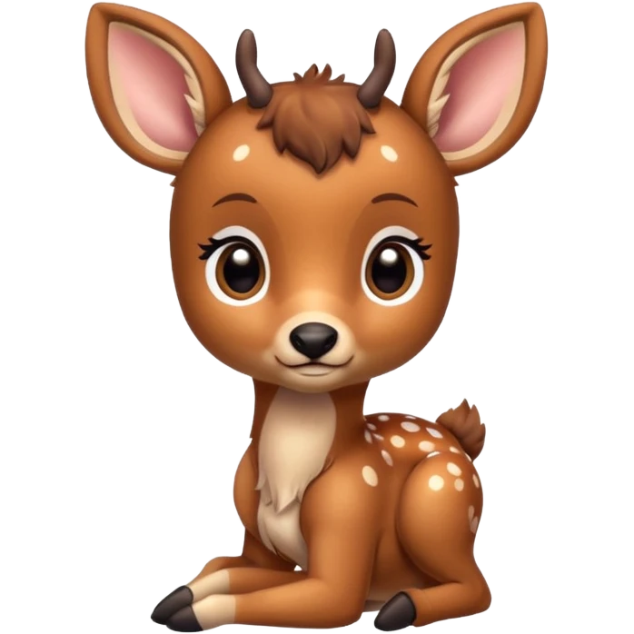 Curious baby deer emoji