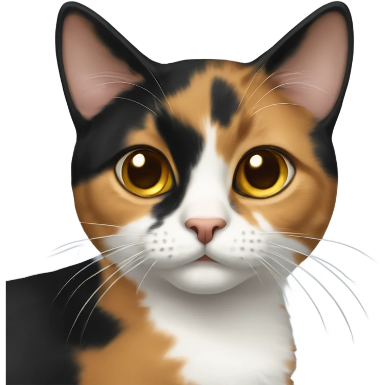 calico girl cat small nose emoji