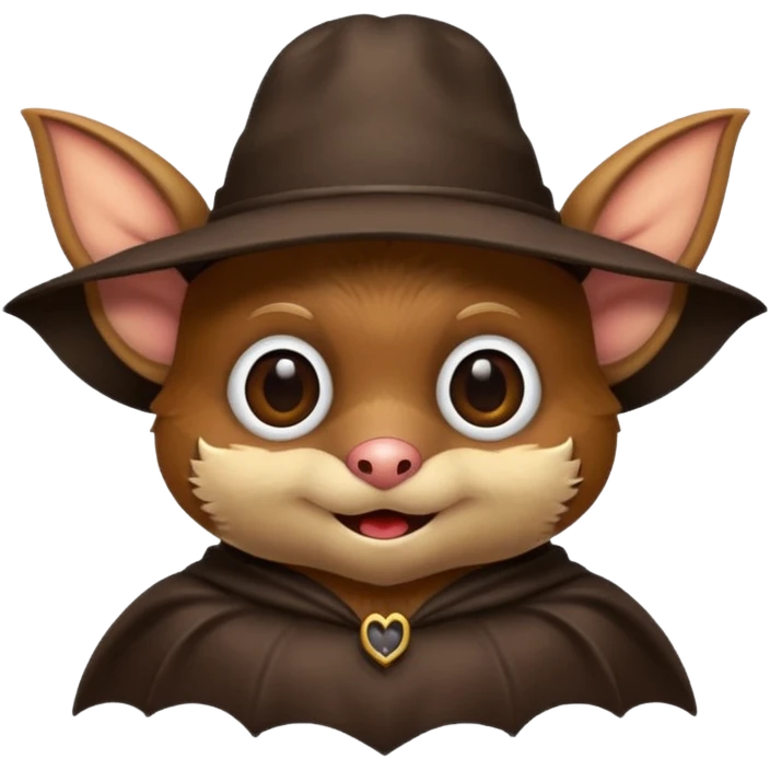 bat with hat emoji