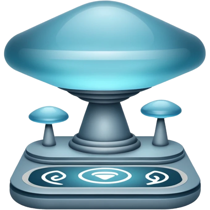 Сдержанный технологичный образ, ассоциация с точностью и расчётом, аккуратные формы, спокойные холодные оттенки, ощущение надёжности и продуманной структуры. emoji