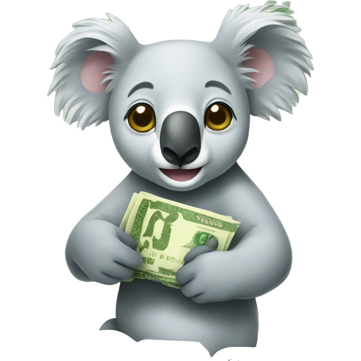 koala with money emoji