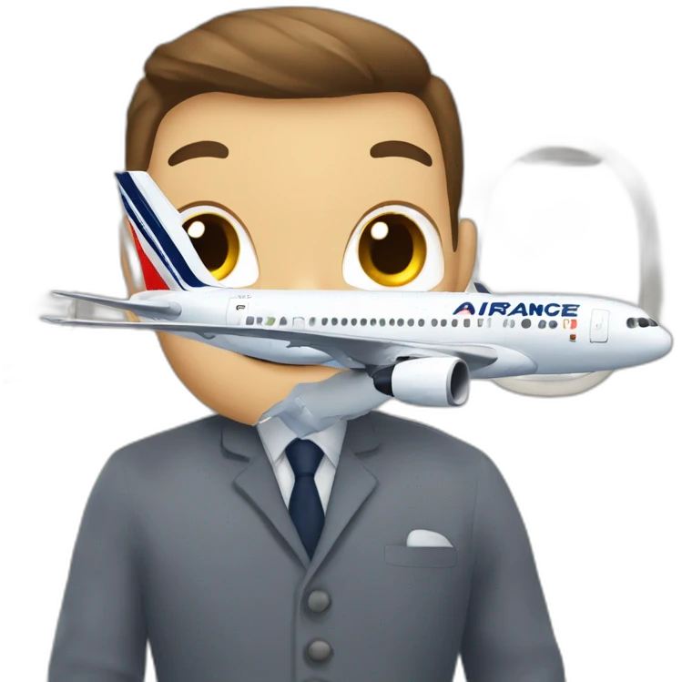 An Air France plane emoji