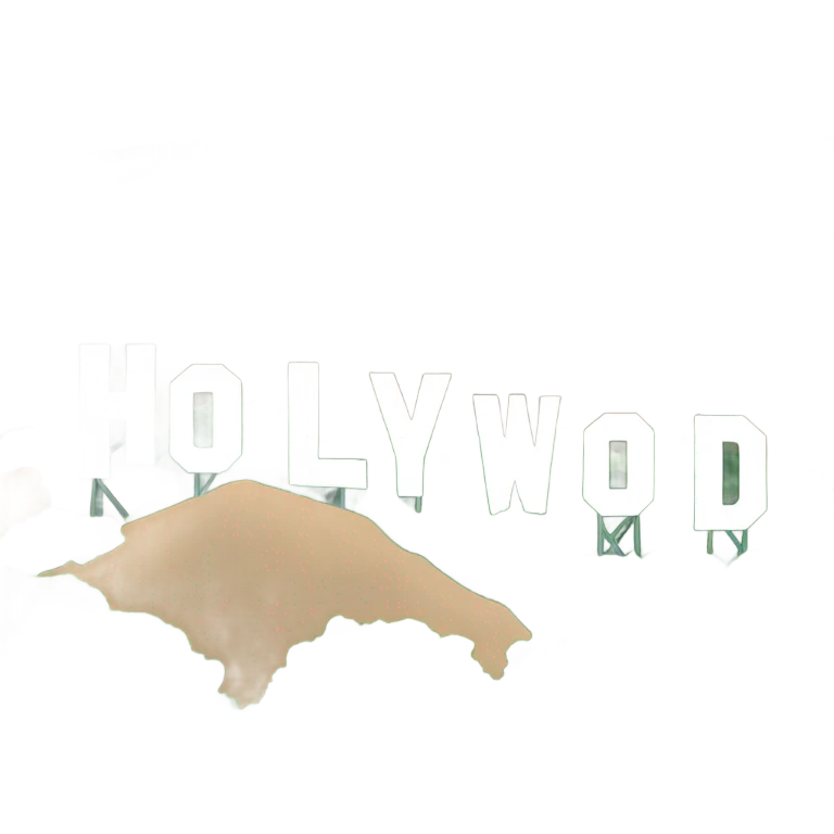 hollywood sign emoji