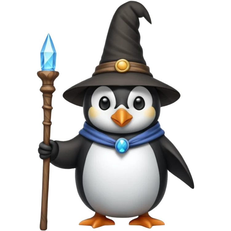 Penguin Wizard emoji