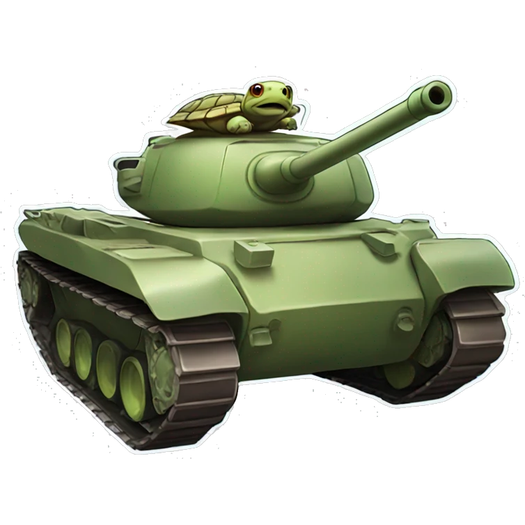 Tank turtle sticker emoji