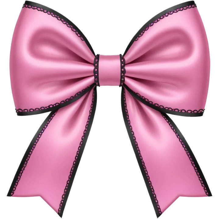 pink gothic bow emoji