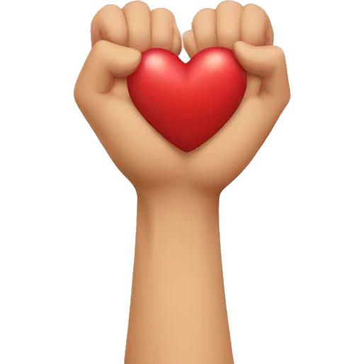 arms that make heart shape emoji