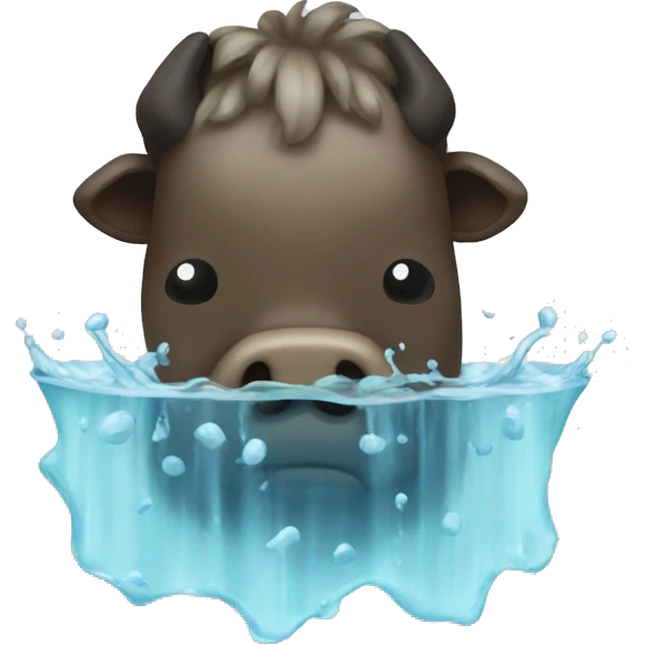 moodeng in water emoji