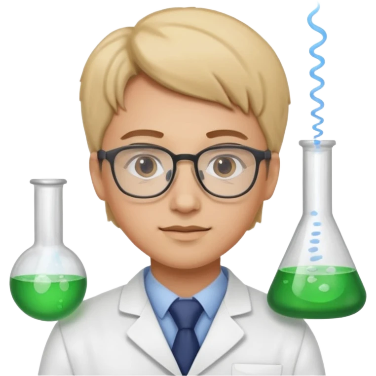 young pharmacist studying scienc emoji