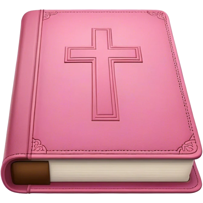 Pink Bible emoji