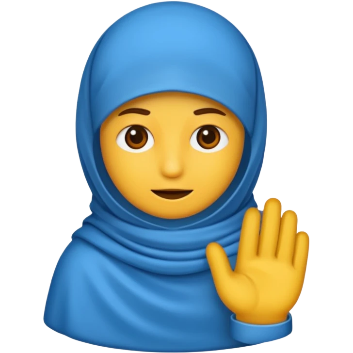 Isyarat SOS dengan tangan emoji