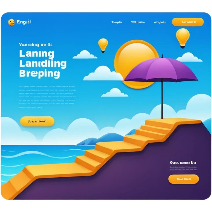 landingpage website emoji