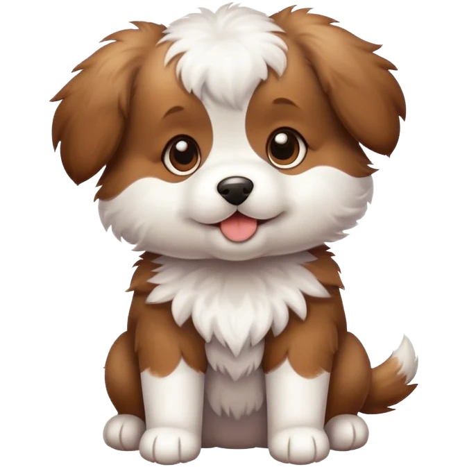 Cute puppy emoji