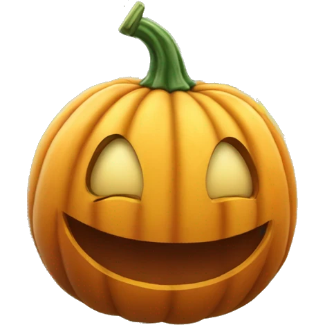 Pumpkin on vine emoji