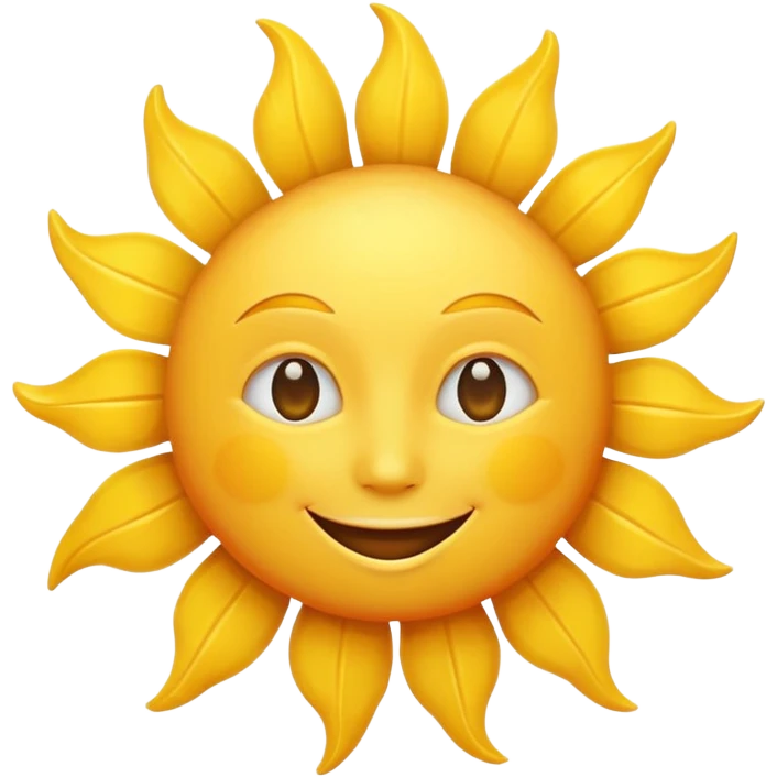 smiling sun emoji emoji