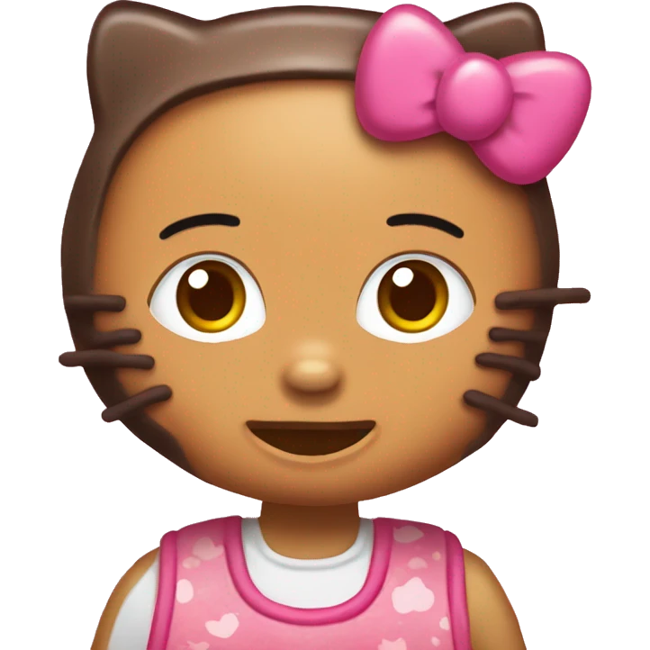 Hello kitty pancakes emoji