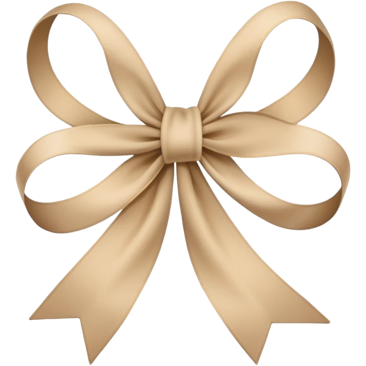 Beige schleife emoji