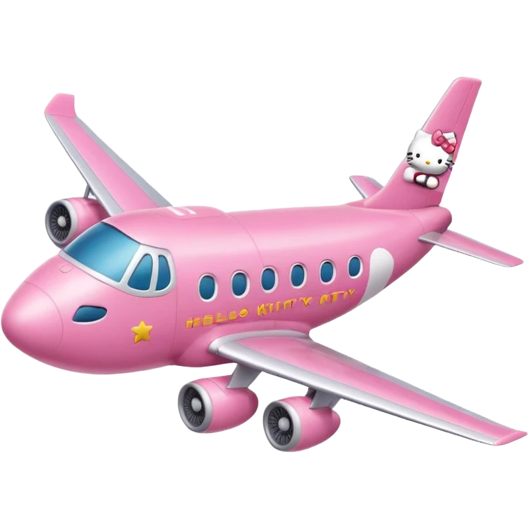 hello kitty airplane emoji