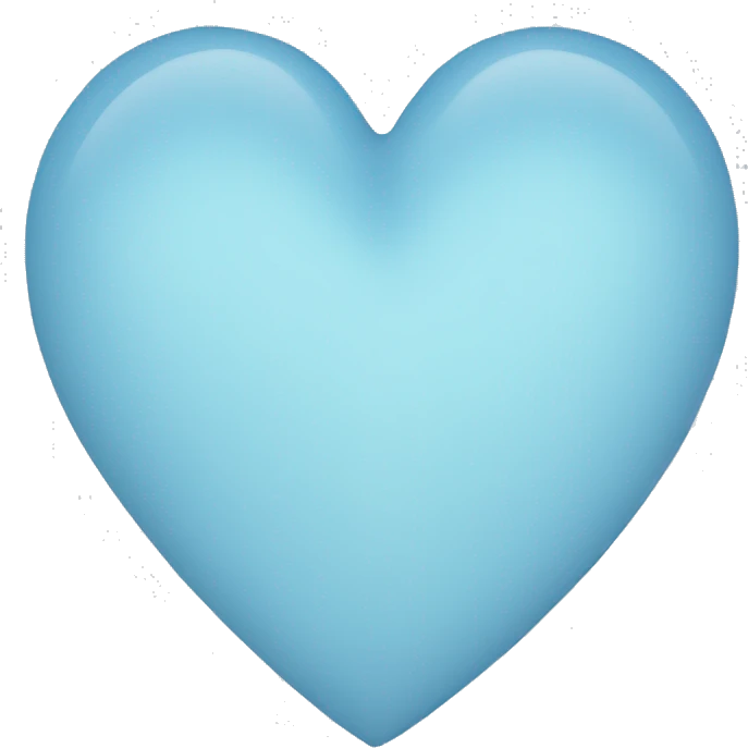 light blue heart emoji