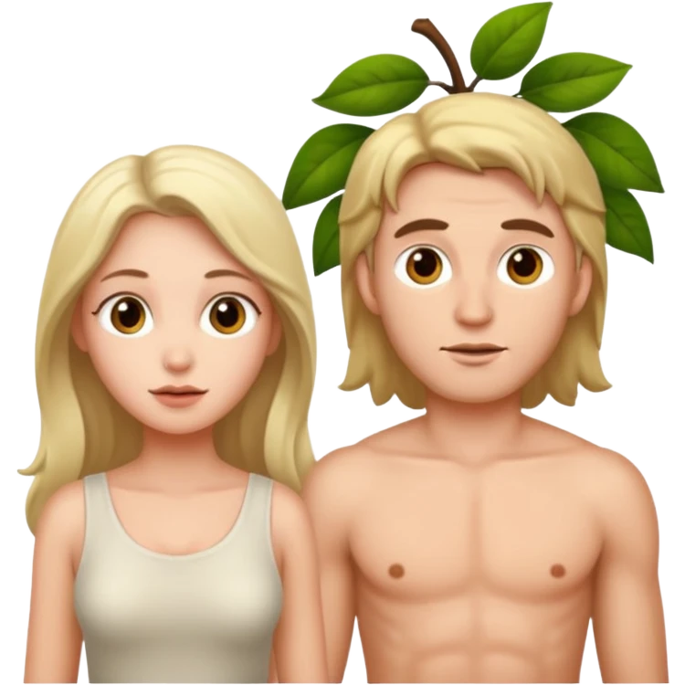 Adam and Eve emoji